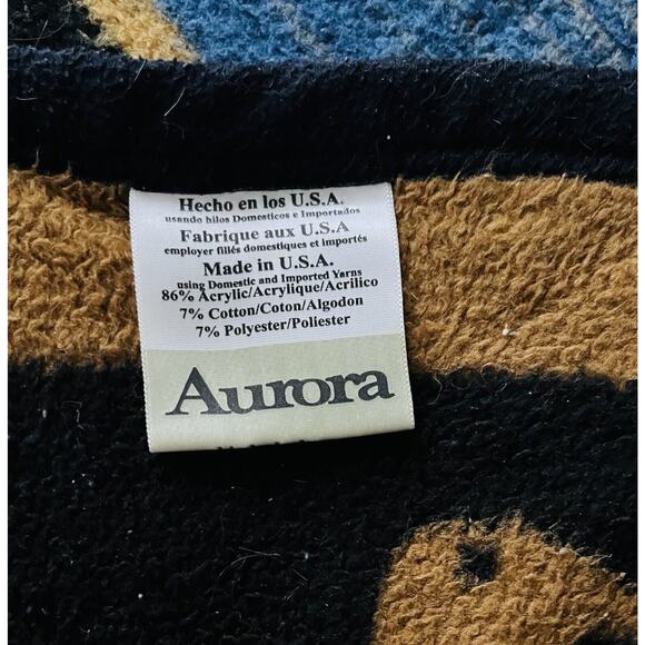 Vtg BIEDERLACK Blanket Throw Western Native Aztec Southwestern Thunderbird Eagle - Picture 9 of 14